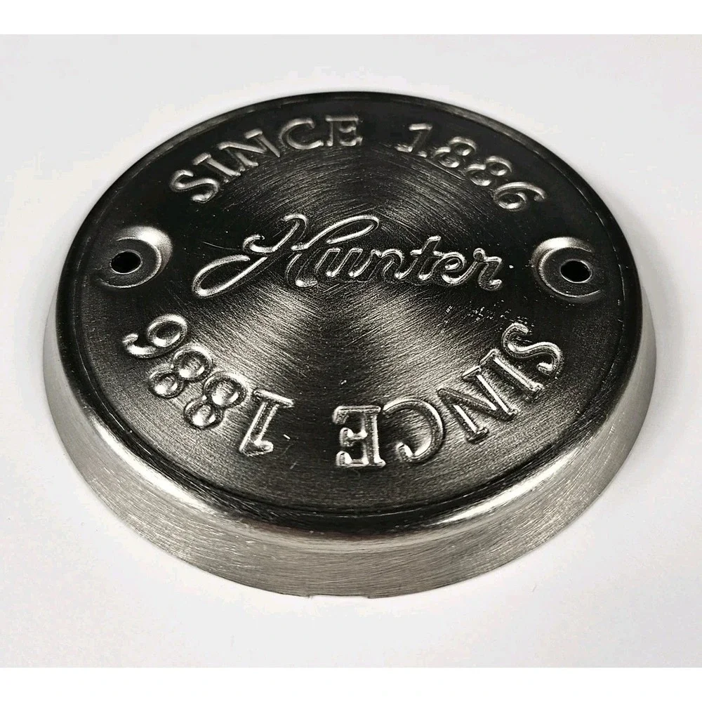 HUNTER CEILING FAN (non-cast iron type fan) NEW‎ PARTS - END CAP Brushed Nickel